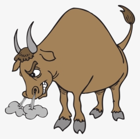 Angry Bull Horns Animal Tail - Clipart Bull, HD Png Download, Free Download