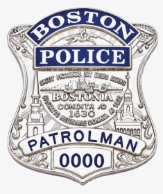 Transparent Police Badge Png - Boston Police Department Badge, Png Download, Free Download