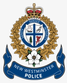 Nwpd Crest With Ribbon - Coat Of Arms Of New Westminster, HD Png Download, Free Download