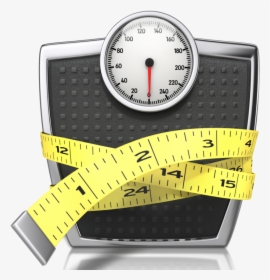 Weight Loss & Exercise - Scale And Tape Measure, HD Png Download, Free Download