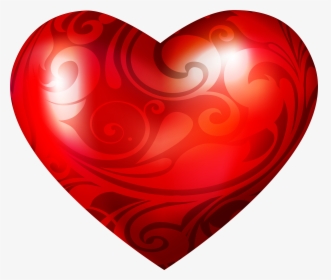 Ornamental Heart Png Clipart - ภาพ หัวใจ 3 มิติ, Transparent Png, Free Download