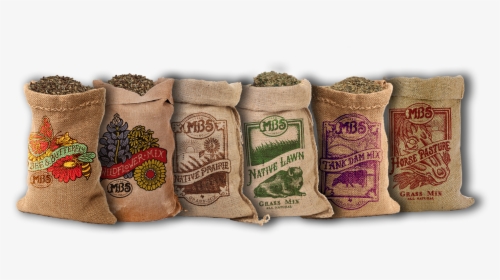Assorted Collection Of Branded Burlap Bags Containing - Leather, HD Png Download, Free Download