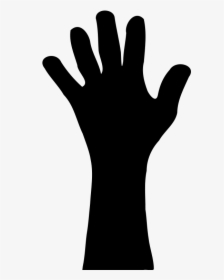 Raised Hand Silhouette Clip Art Download - Raise Hand Png, Transparent Png, Free Download