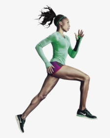 Girl Athlete Png - Fitness Black Girl Png, Transparent Png, Free Download