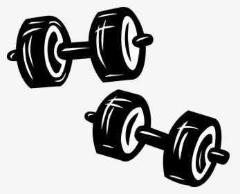 Bodybuilding Weights And Dumbbells - Weight Lifting Illustration Png ...