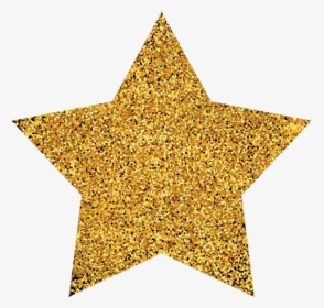 Gold Stars Png - Transparent Background Gold Glitter Star Png, Png Download, Free Download