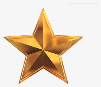 Gold Star Clip Art - Gold Star Clipart, HD Png Download, Free Download
