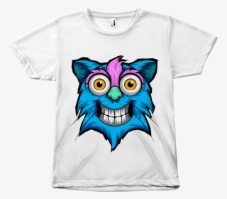 Cat Face Print Tee - Homunculus Loxodontus On T Shirt, HD Png Download, Free Download