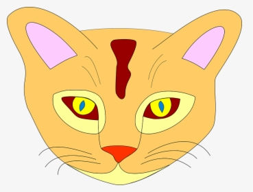 Animal, Cat, Face, Head, Cute - Color Of Cat Clipart, HD Png Download, Free Download