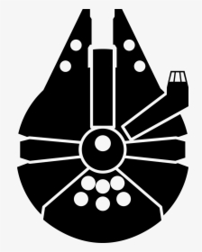 Yoda Millennium Falcon Star Wars Computer Icons Clip - Star Wars Millennium Falcon Logo, HD Png Download, Free Download