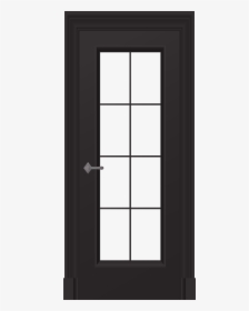 Black Door Png Clip Art - Door And Window Clip, Transparent Png, Free Download