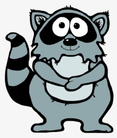 Raccoon Clip Art Submited Images - Cartoon Raccoon Free Clipart, HD Png Download, Free Download