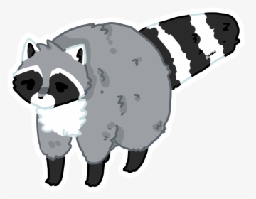 Fat Raccoon Fursona By Raikukitti - Racoon Drawing Png, Transparent Png, Free Download