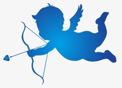 Cupid Silhouette Wallpaper - Cupid Png, Transparent Png, Free Download