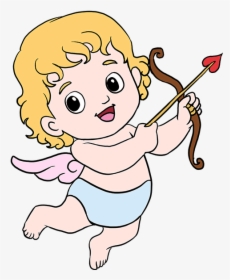 Clip Art How To Draw Really - Cupid Drawing Step By Step, HD Png Download, Free Download