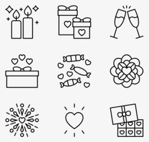 Valentines Day - New Year Icons Png, Transparent Png, Free Download