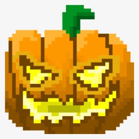 Jack O Lantern Pixel Art, HD Png Download, Free Download