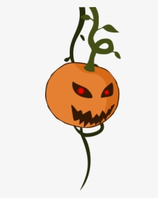 Cartoon Jack O" Lantern Pumpkin Clip Arts - Clip Art Hanging Pumpkin Transparent, HD Png Download, Free Download