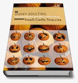 [download Free] Pumpkin Carving Templates - Nightmare Before Christmas Pumpkin Carving, HD Png Download, Free Download