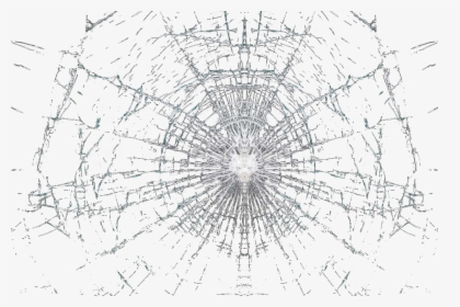 And Symmetry Pattern Glass Black Crack White Clipart - Broken Glass Png Transparent, Png Download, Free Download