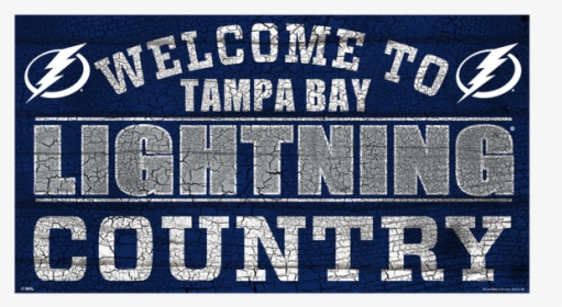 Tampa Bay Lightning Wincraft Country Wood Sign - Label, HD Png Download, Free Download