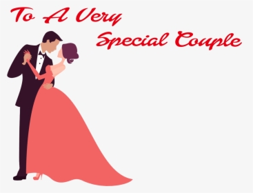 To A Very Special Couple Png Clipart - Vector Wedding Silhouette Png, Transparent Png, Free Download
