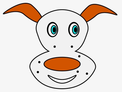 Dog, Spotty, Freckles, Happy, Cartoon, Face, Head, - Hinh Con Cho Hoat Hinh, HD Png Download, Free Download