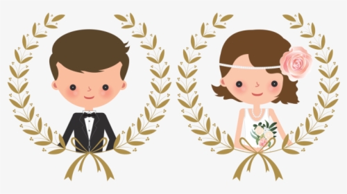 Wedding Couple Png - Wedding Couple Cartoon Png, Transparent Png, Free Download