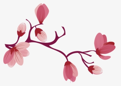 Sakura Pink Flowers Png Free Background - Free Pink Flower Png, Transparent Png, Free Download