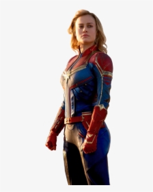 Captain Marvel Png Pic - Brie Larson Captain Marvel Hot, Transparent Png, Free Download