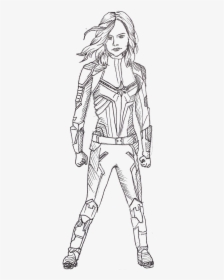 Captain Marvel Pictures To Draw, HD Png Download, Free Download