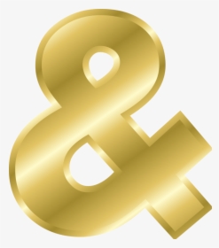 Ampersand, Punctuation, And, Golden, Shining, Shines - Letter & Gold Png, Transparent Png, Free Download