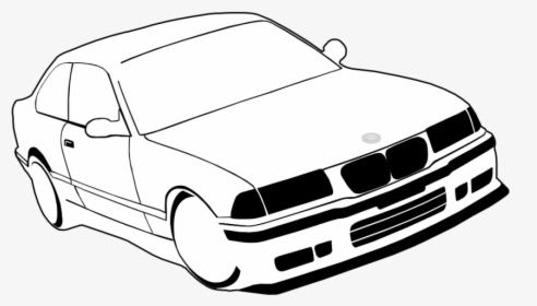 Transparent Zzz Clipart - Bmw E36 Black And White Png, Png Download, Free Download