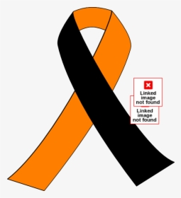 Black And Orange Ribbon Svg Clip Arts - Orange And Black Clip Art, HD Png Download, Free Download