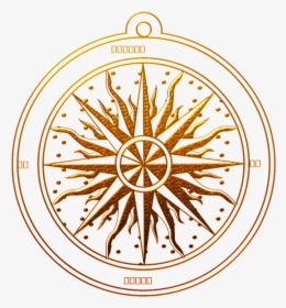 Bronzed Compass Rose By Prettywitchery On Clipart Library - Fancy Compass Rose Png, Transparent Png, Free Download