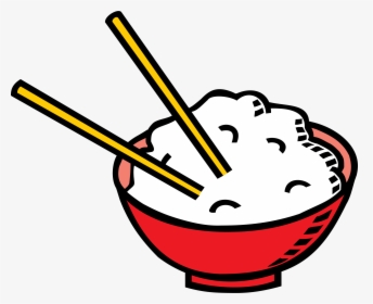 Clipart Of Rice, Decline And Enzyme - Full Rice Bowl Cartoon, HD Png Download, Free Download