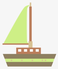 Paper Sailing Ship Sailboat - Cat-ketch, HD Png Download, Free Download