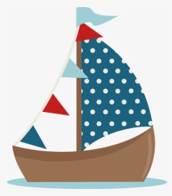 Purple Clipart Sailboat - Cute Sailboat Clipart, HD Png Download, Free Download