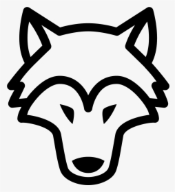 It"s An Icon Of A Wolf Head With Its Nose Pointed Towards - Wolf Head Clipart Black And White, HD Png Download, Free Download