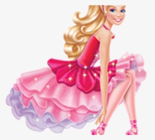 Barbie Clipart Ballerina - Cute Pink Colour Doll, HD Png Download, Free Download