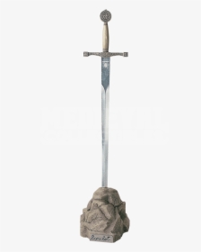 Sword In The Stone Png - Excalibur In Stone Png, Transparent Png, Free Download