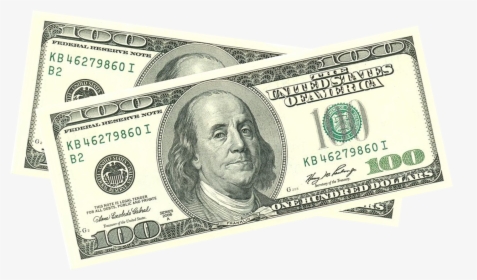 United States One Hundred Dollar Bill Banknote United - Dollar Bill Transparent Background, HD Png Download, Free Download