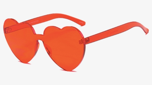 Rimless Heart Sunglasses - Heart Sunglasses Png, Transparent Png, Free Download