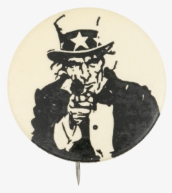 Uncle Sam With A Gun Political Button Museum - You Did For Your Country, HD Png Download, Free Download