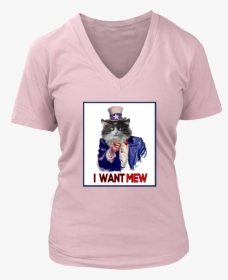 I Want Mew Uncle Sam V-neck - Libra Birthday T Shirt, HD Png Download, Free Download
