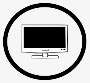 Download Icon Png Television - Tv Clipart In Circle, Transparent Png, Free Download