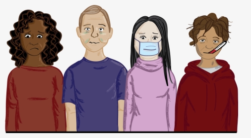Norovirus On Decline - Group Of Sick People, HD Png Download, Free Download