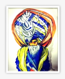 Blue Turban Sikh - Painting, HD Png Download, Free Download