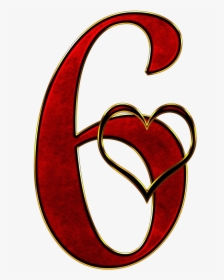 Valentine Number 6 Clip Arts - Numero 6 Love, HD Png Download, Free Download