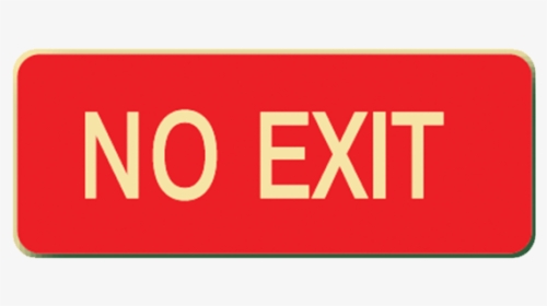 Brady Glow In The Dark And Standard Floor Sign Red - Exit Sign, HD Png Download, Free Download